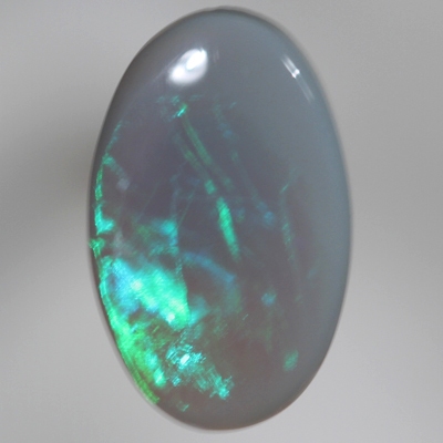 SOLID SEMI BLACK OPAL Green / turquoise rolling flash